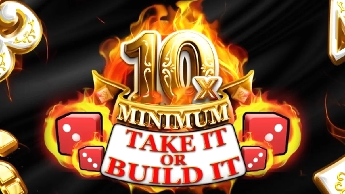 Tampilan antarmuka permainan slot 10x Minimum Take It or Build It